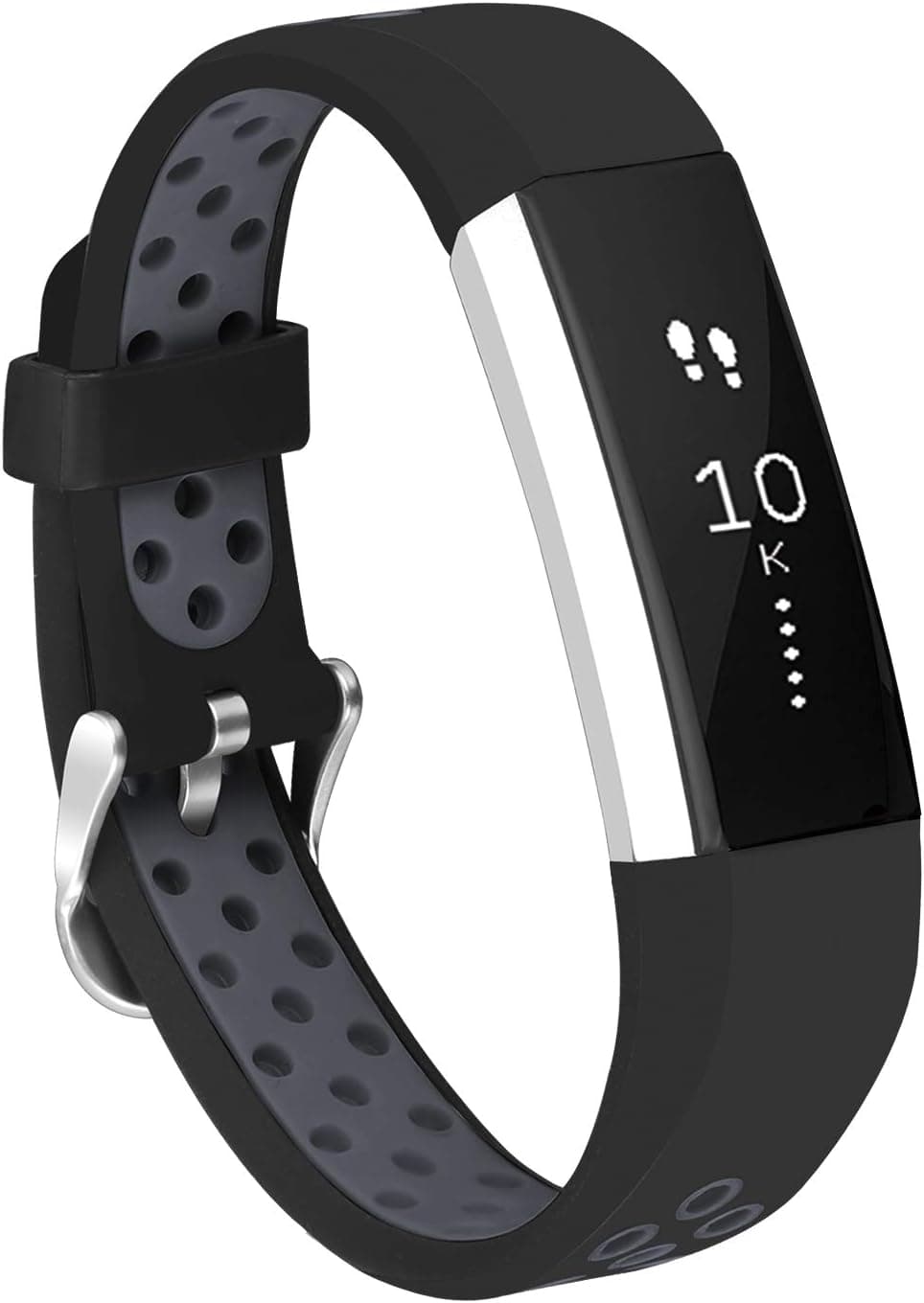 Jobese Compatible with Fitbit Alta HR Bands/Alta Bands/Ace, Soft Breathable Silicone Adjustable Replacement Wristbands Compatible with Fitbit Alta Bands for Women Men, Large Small