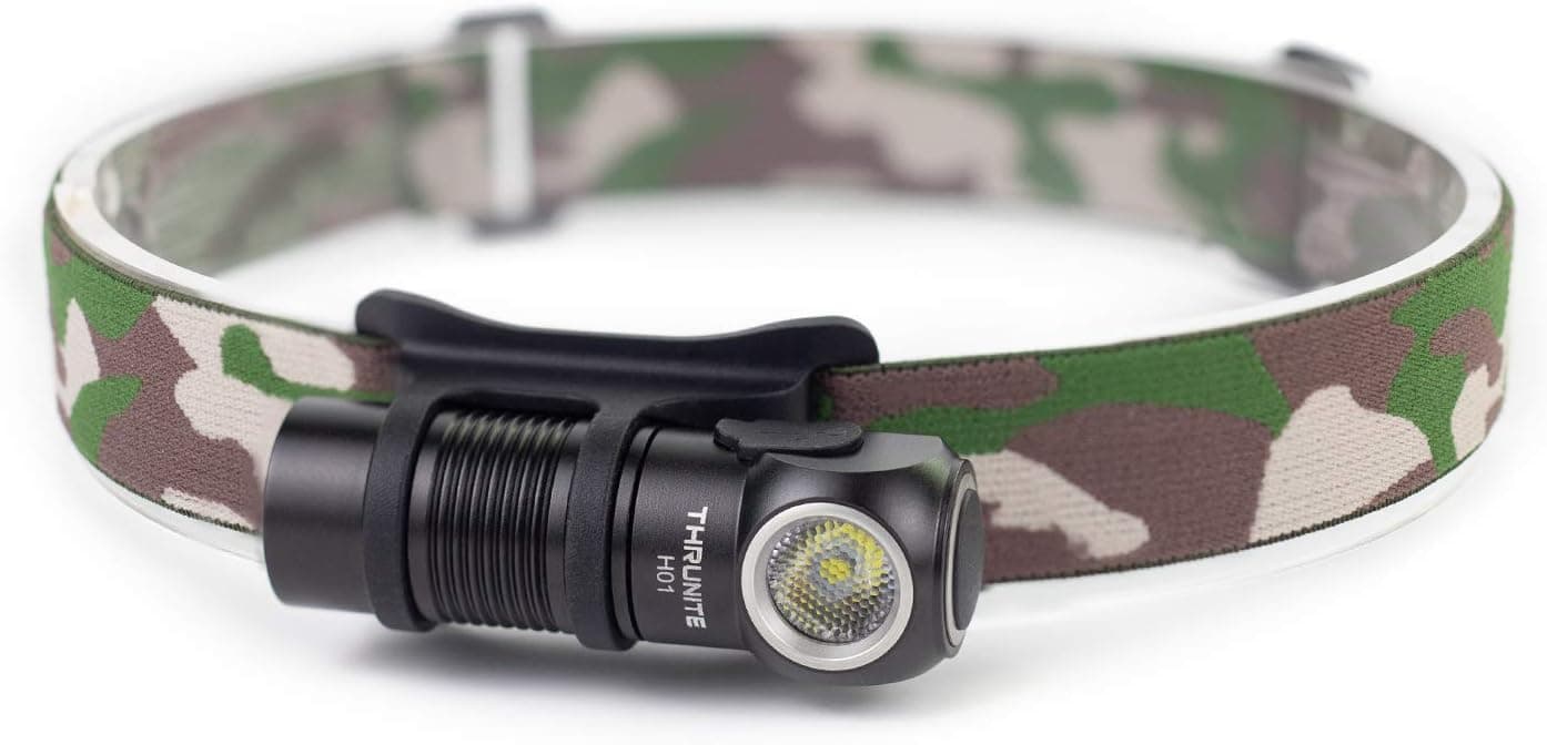 ThruNite H01 LED Headlamp Rechargeable Headlight Head Lamp Flashlight with Magnetic Tail Cap, Cool White