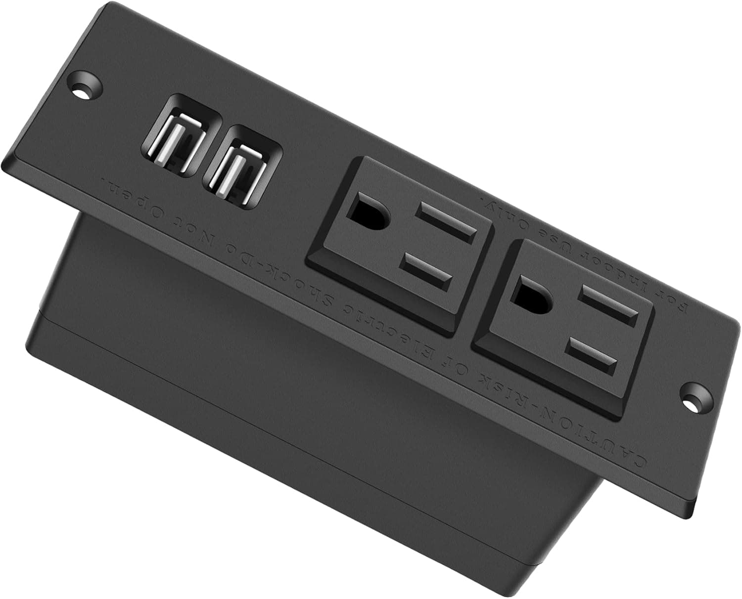 Conference Recessed Power Strip Socket,Gun Safe Power Outlet Kit,Furniture Flush Mount Charging Station,Liberty Safe Power Outlet Kit,Desk Electrical Outlet for Side Table or End Table