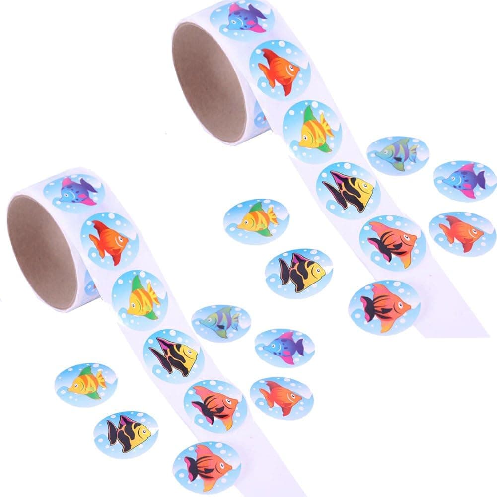 Rimobul Tropical Fish Roll Stickers (2 Rolls)