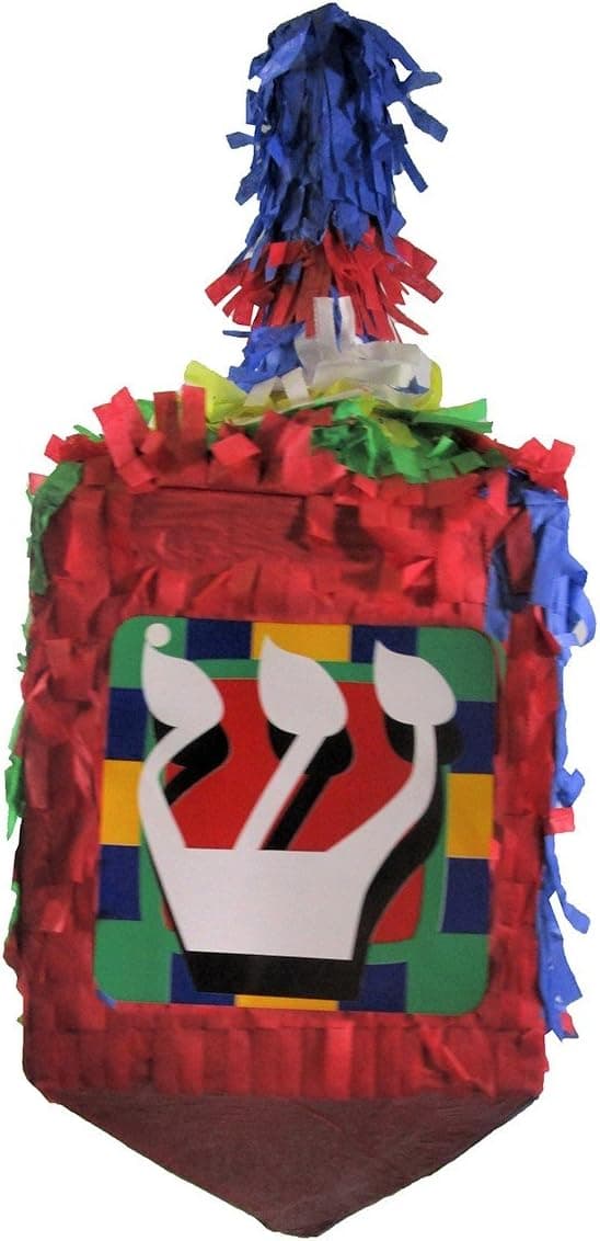 Pinatas Hanukkah Dreidel, Chanukah Party Game and Decoration, 25" H