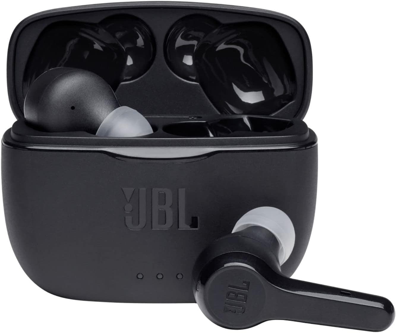 JBL Tune 215TWS True Wireless Earbud Headphones - Pure Bass Sound, Bluetooth, 25H Battery, Dual Connect (Black)