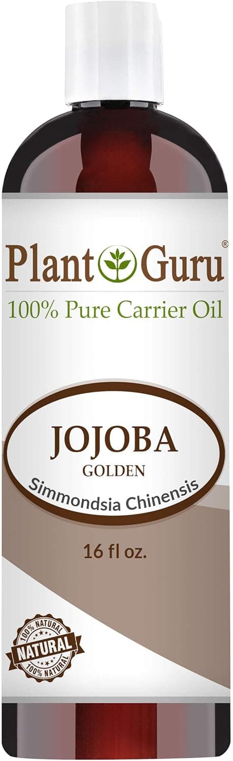 Jojoba Oil 16 fl. oz. Cold Pressed Carrier 100% Pure Natural For Skin, Body, Face, and Hair Growth Moisturizer. Great For Creams, Lotions, Lip balm and Soap Making