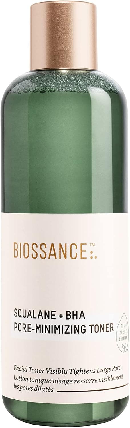 Biossance Squalane + BHA Pore Minimizing Toner. Get Visibly Clearer, Smaller-Looking Pores. Gently Exfoliates and Hydrates for Smooth, Refreshed Skin (4.5 fl oz)
