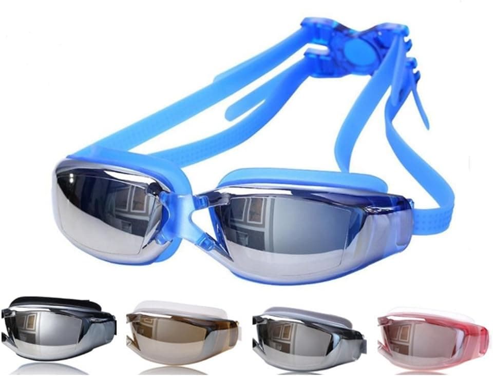 Tyzon Swim Goggles for Adult Unisex No Leaking Clear-UV Protection, Anti-Fog, Mirror Coated Lens Swimming Goggles with Protection Case