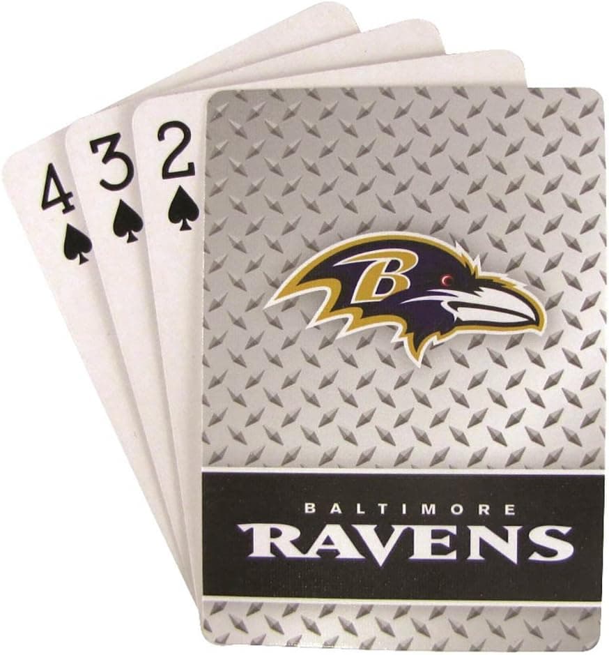 Ohms Gifts Baltimore Ravens Logo Playing Cards Poker Deck Nfl