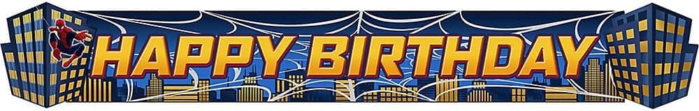Hallmark Spider Hero Dream Party Birthday Banner