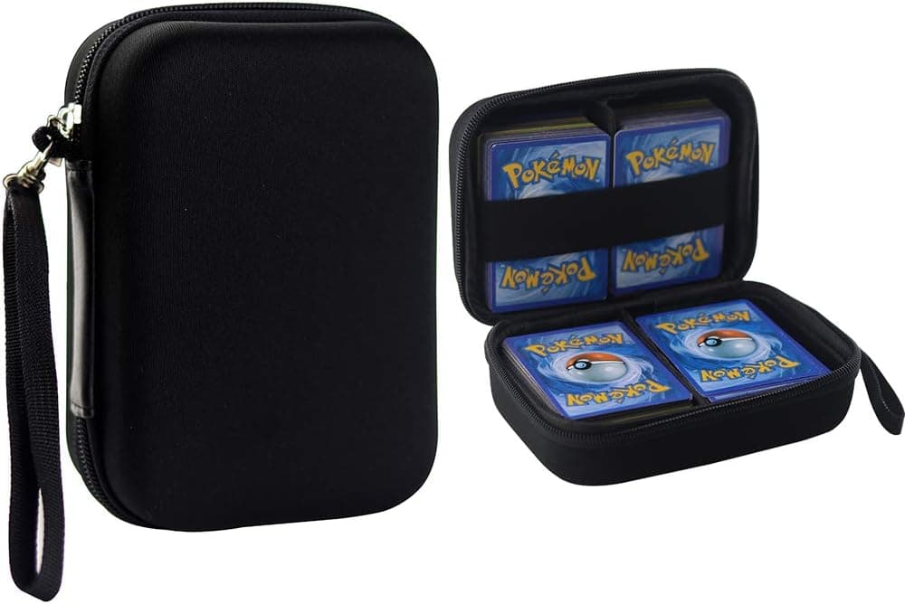 Davoil Carrying Case fit to Pokemon Trading Cards, Fits Up to 400 Cards, Card Holder with Hand Strap