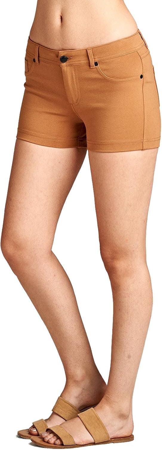 Emmalise Women's Summer Casual Stretchy Shorts, Junior Sizing