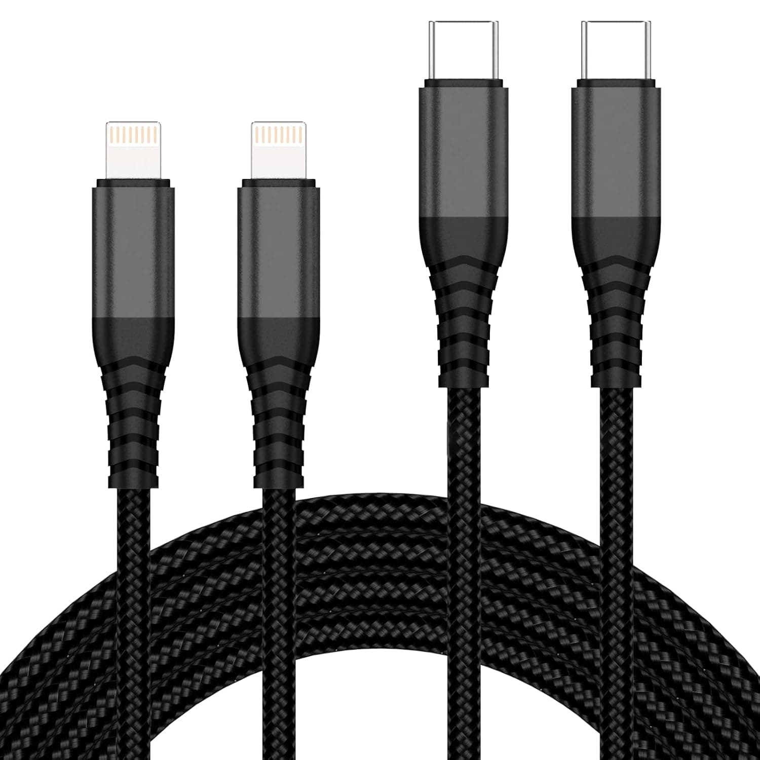 USB C to Lightning Cable, 6FT+9FT 20W [Apple MFi Certified] iPhone Fast Charger Sync Nylon Braided Type C Charging Cord Compatible with iPhone 13/13Mini/13ProMax/12/12Pro Max/11/11Pro MAX/XS Max