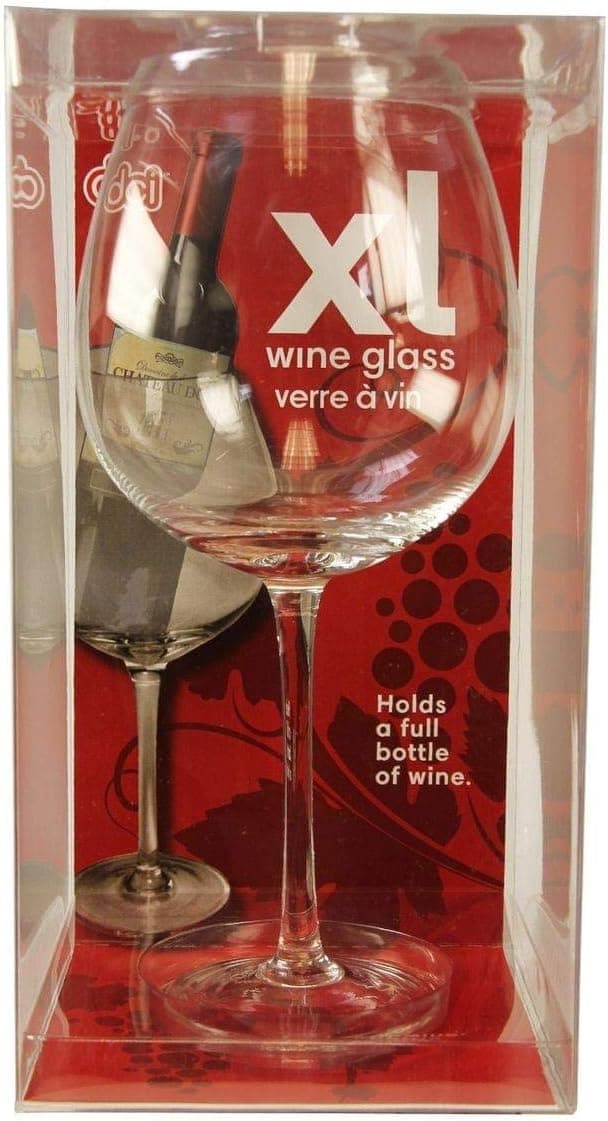 DCI XL Wine Glass, Holds a Whole Bottle of Wine