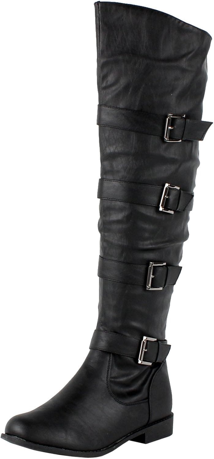 West Blvd Womens Tehran Over The Knee Thigh High Boots