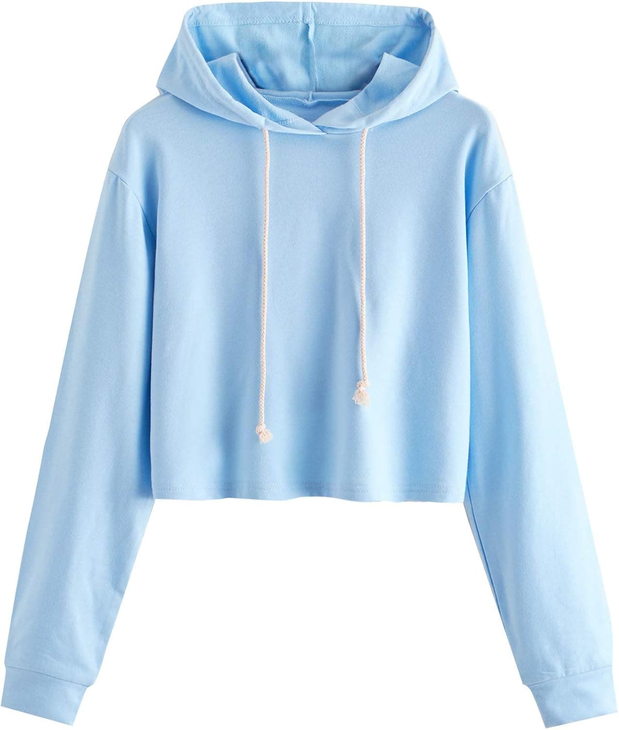 MakeMeChic Women's Cropped Hoodie Casual Workout Crop Sweatshirt Tops