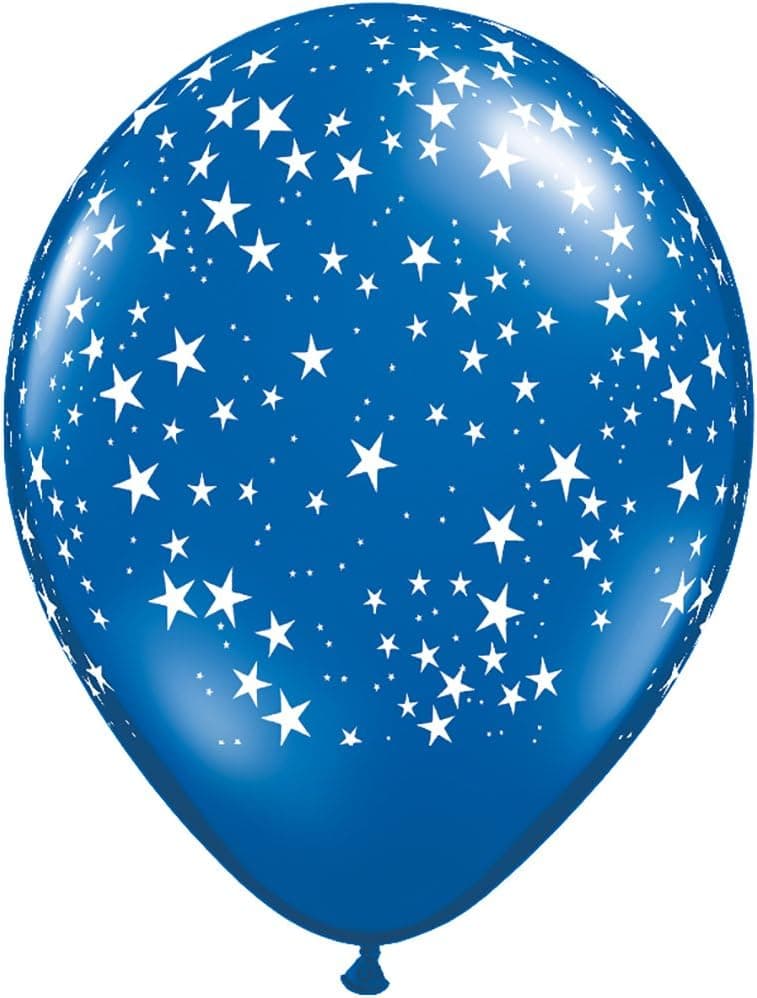 Qualatex 11" Stars-A-RND SAPPH Latex, Sapphire Blue