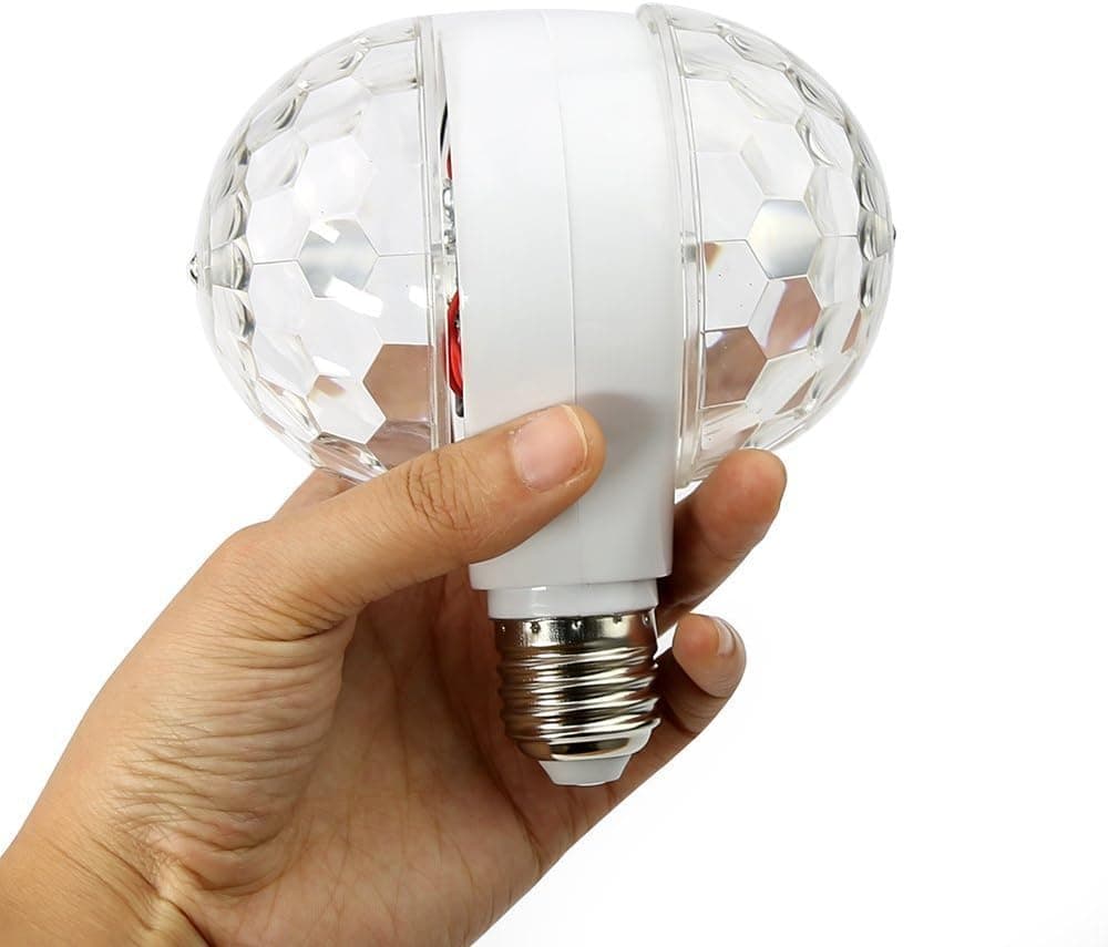 SJP Light® 6W 2 Bulb Auto Rotating LED Strobe Bulb Multicolor Crystal Stage L...