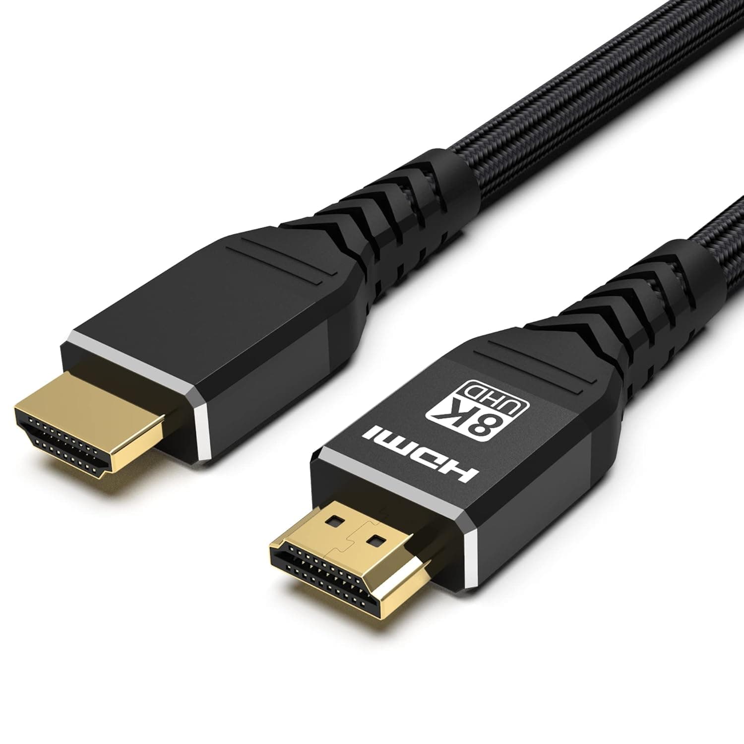 Anehmeta 8K HDMI 2.1 Cable 6ft/2m, HDMI Cable 8K@60Hz 4K@120Hz, 48Gbps Ultra High Speed Compatible with Apple-TV Dolby Vision Atmos PS5 PS4, Xbox One Series X, Ultra HD TV