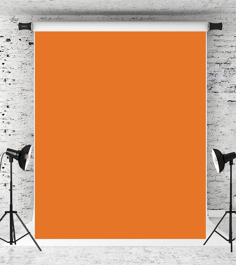 Kate 5x7ft Orange Backdrops for Photographer Photography Solid Orange Photo Background Portrait Studio Prop Baby Shoot