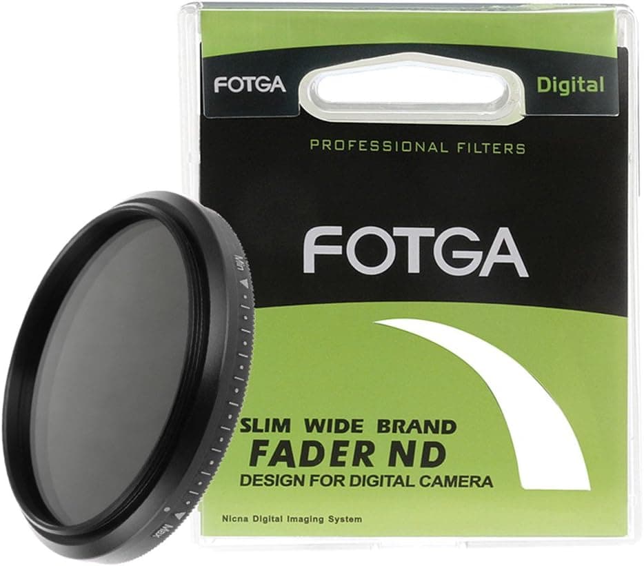 Fotga 67mm Slim Fader Variable Adjustable ND2 to ND8 ND16 ND32 ND64 ND400 ND Neutral Density Filter for Nikon Canon EF 75-300mm f/4-5.6 is II USM Sony Panasonic Olympus Fujifilm DSLR Cameras Lens
