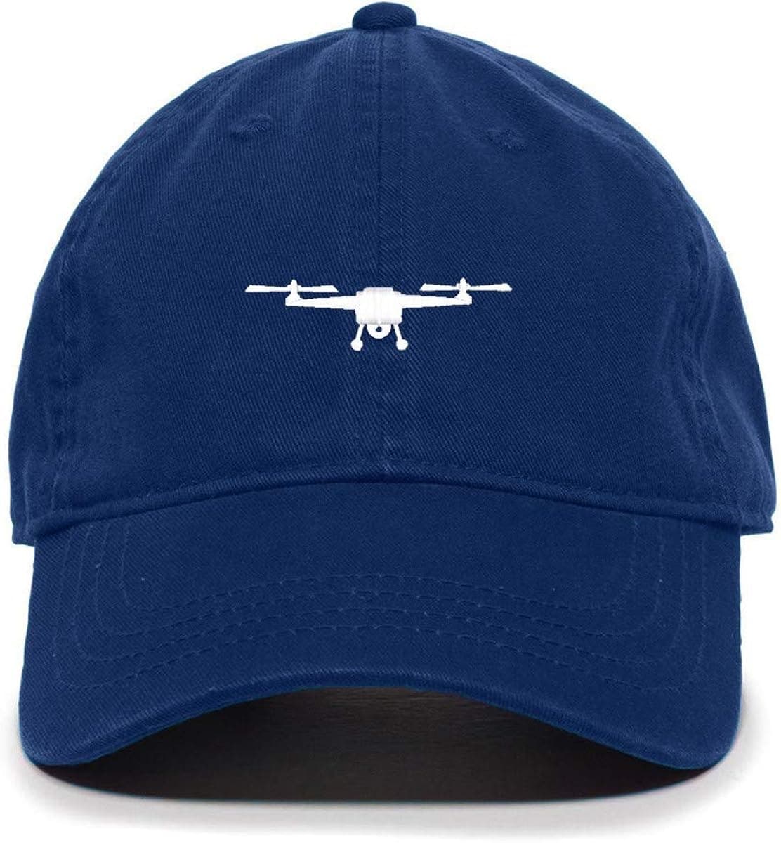 Tech Design Drone Symbol Baseball Cap Embroidered Cotton Adjustable Dad Hat