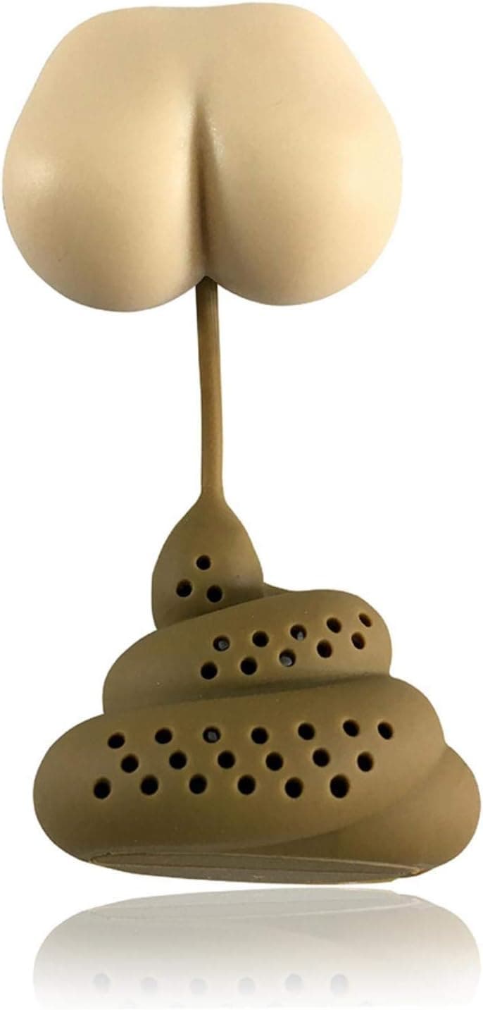 Tea Infuser - Funny Loose Leaf Tea Infuser Ball, Food Grade Silicone Hot Tea Infuser Creative B-utt Shape Tea Strainer Filter for Tea Lovers, Home Use