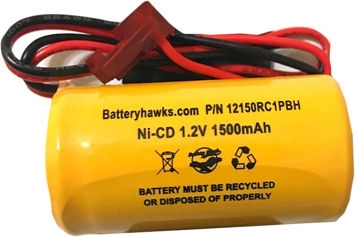 ELB1P201NB Lithonia ELB0320 ELB1P201N2 ELB1P2901N ELB1210N ELB1P201N ELB-1P201NB 1.2v 1500mah NiCad Battery Pack Replacement Exit Sign Emergency Light