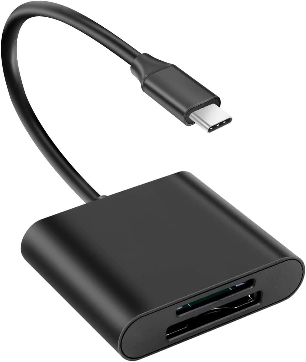 XQD Card Reader, SD Card Reader USB C, SD/XQD Dual Slot Memory Card Adapter, Compatible with Sony G/M Series USB Mark XQD Card Lexar 2933x/1400x XQD Card