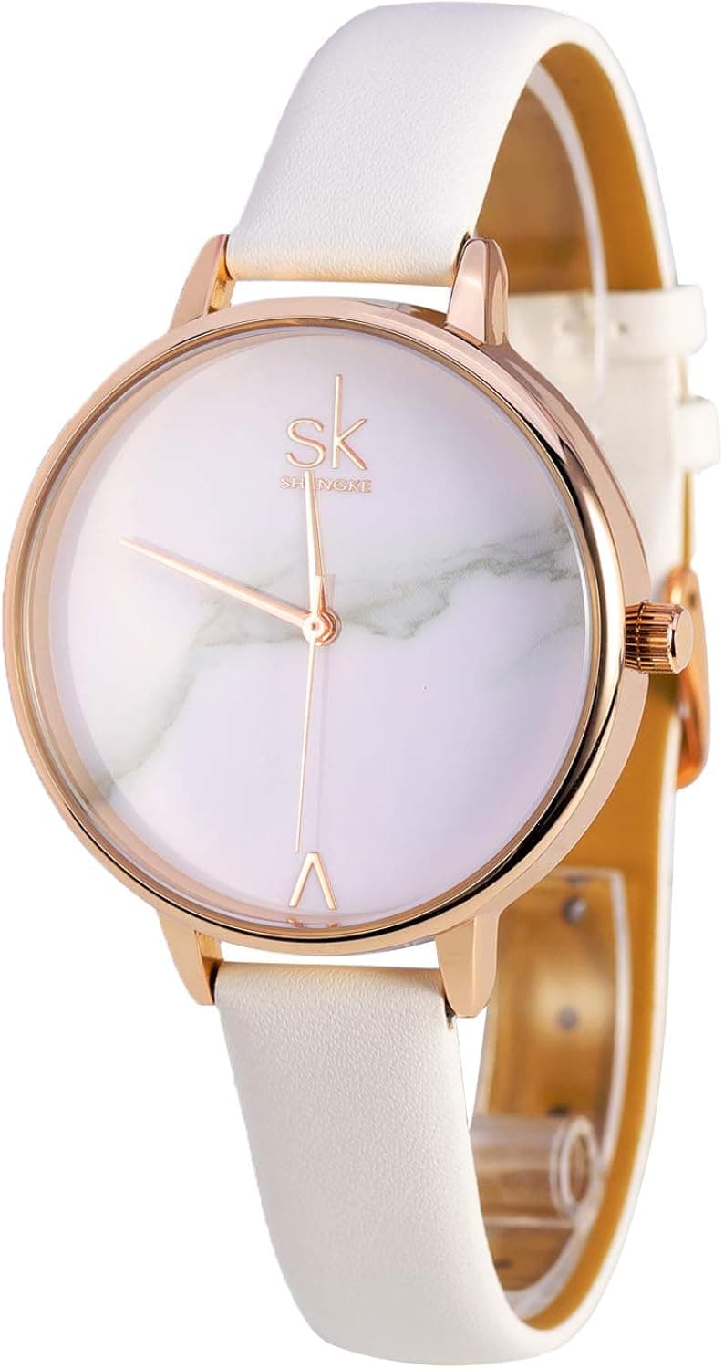 PASSDONE Watches for Women, Womens Watch, Ladies Watches Leather Strap Watch,SK Small Women Wristwatch Relogio Feminino Japanese Quartz Watches