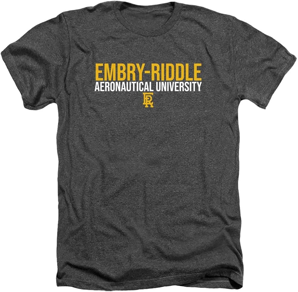 Embry-Riddle Aeronautical University-Daytona Official Stacked Unisex Adult T Shirt