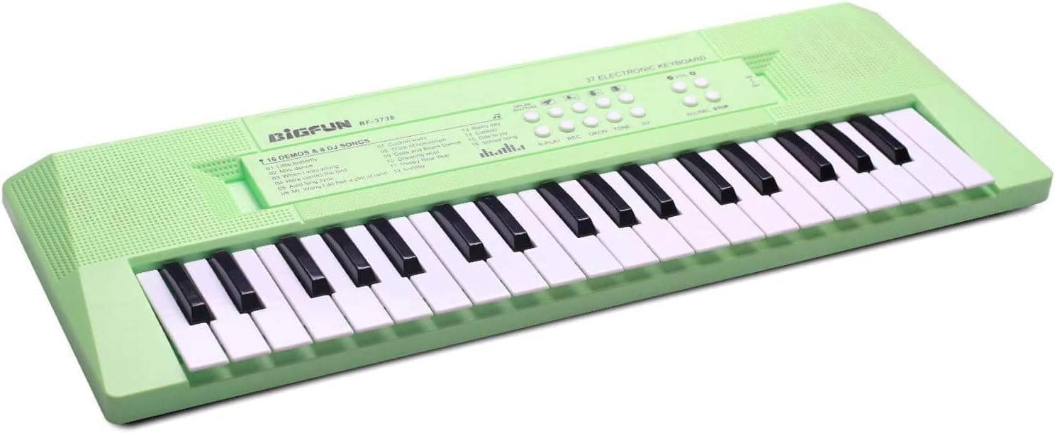 AIMEDYOU Kids Piano Keyboard 32 Keys Portable Electronic Musical Instrument Multi-Function Keyboard Teaching Toys Birthday Christmas Day Gifts for Kids (Green)