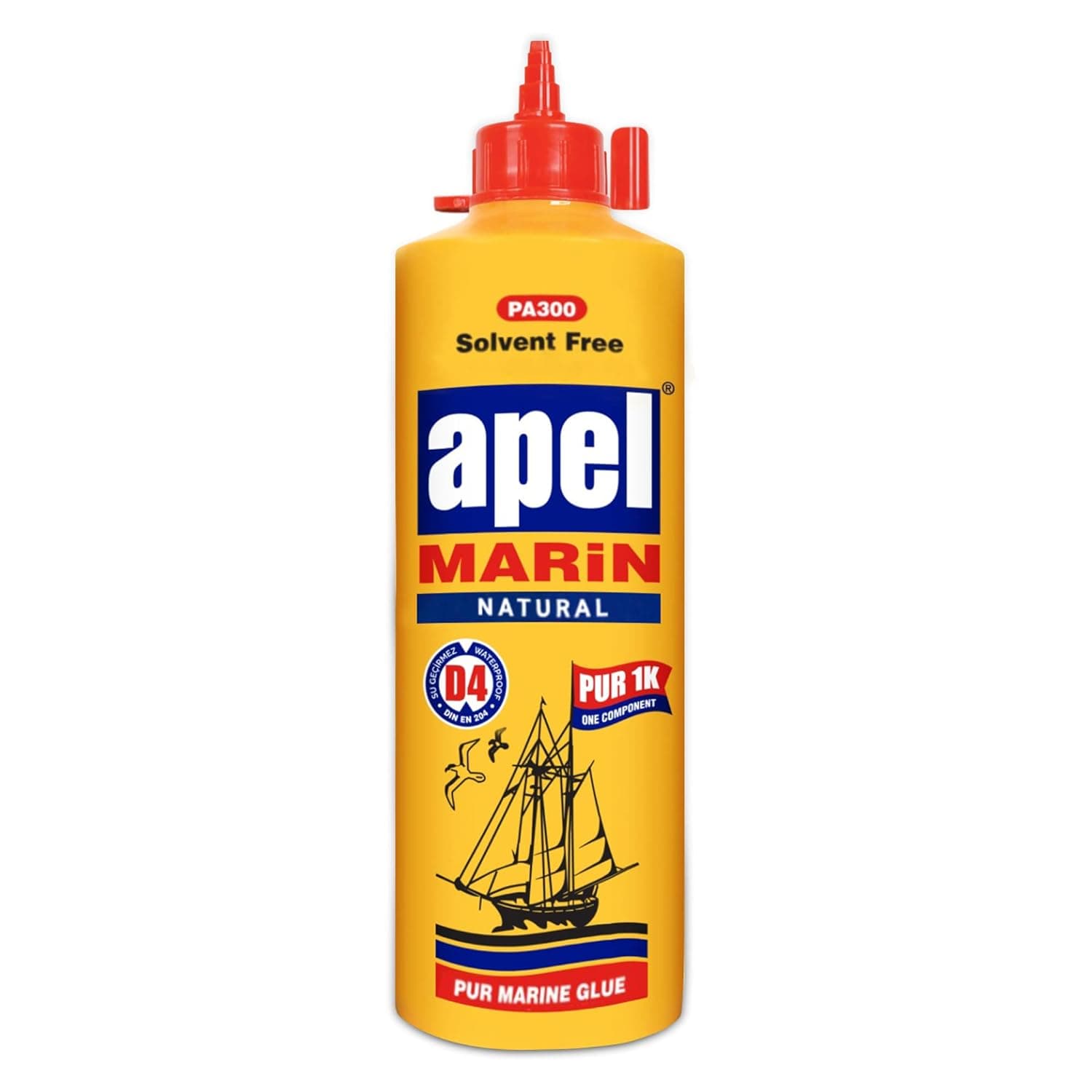 Waterproof Polyurethane Glue 16 oz. Bottle Marine Glue for Boats and RVs Natural PU Adhesive for Above and Below The Waterline (1 Pack)