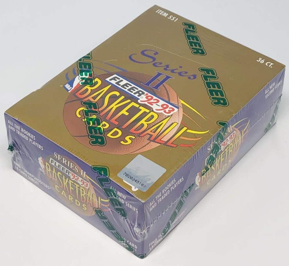 1992 93 Fleer Series 2 Basketball Unopened Hobby Box (Possible Shaq Rookies)