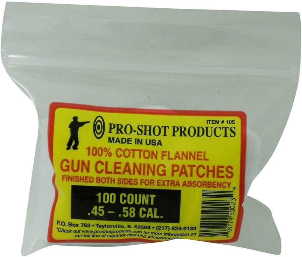 Pro Shot 50 Ct. Cleaning Patches.45/58 Cal.