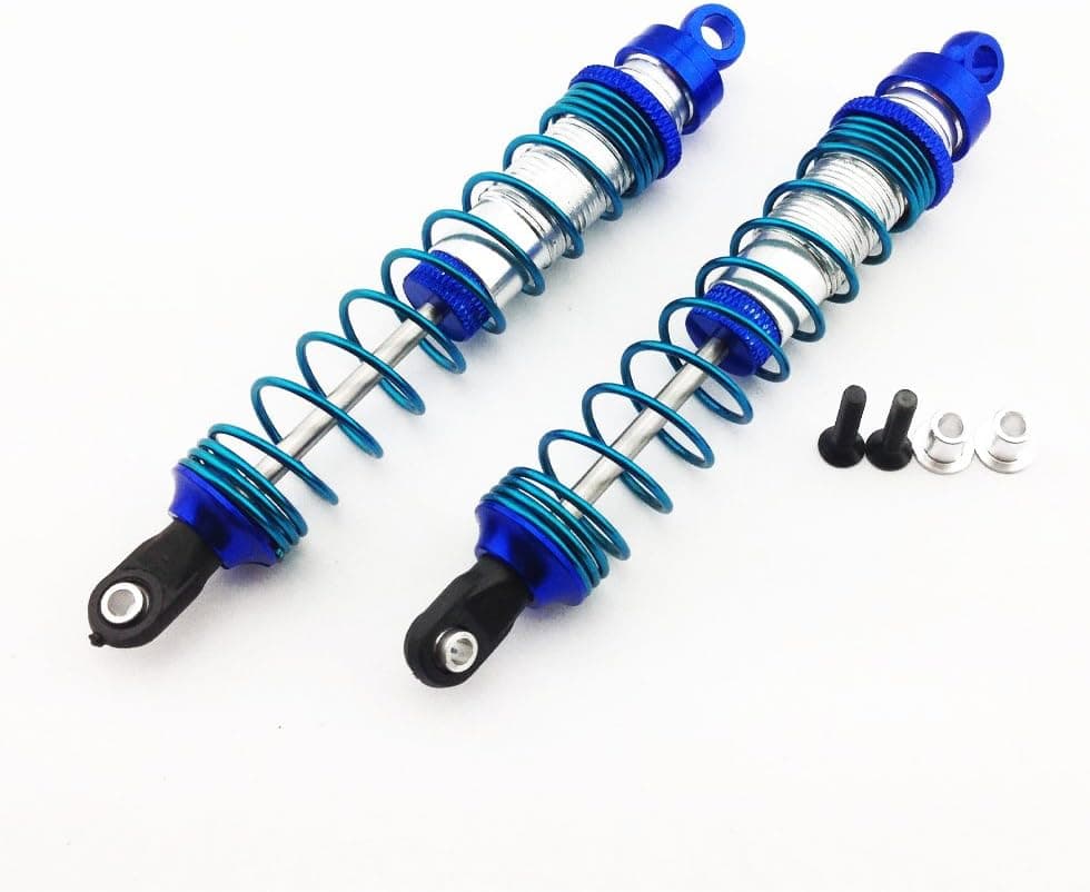 Atomik RC Rustler 1:10 Aluminum Alloy Rear Ultra Shocks Hop Up Upgrade, Blue Replaces Part 3762A