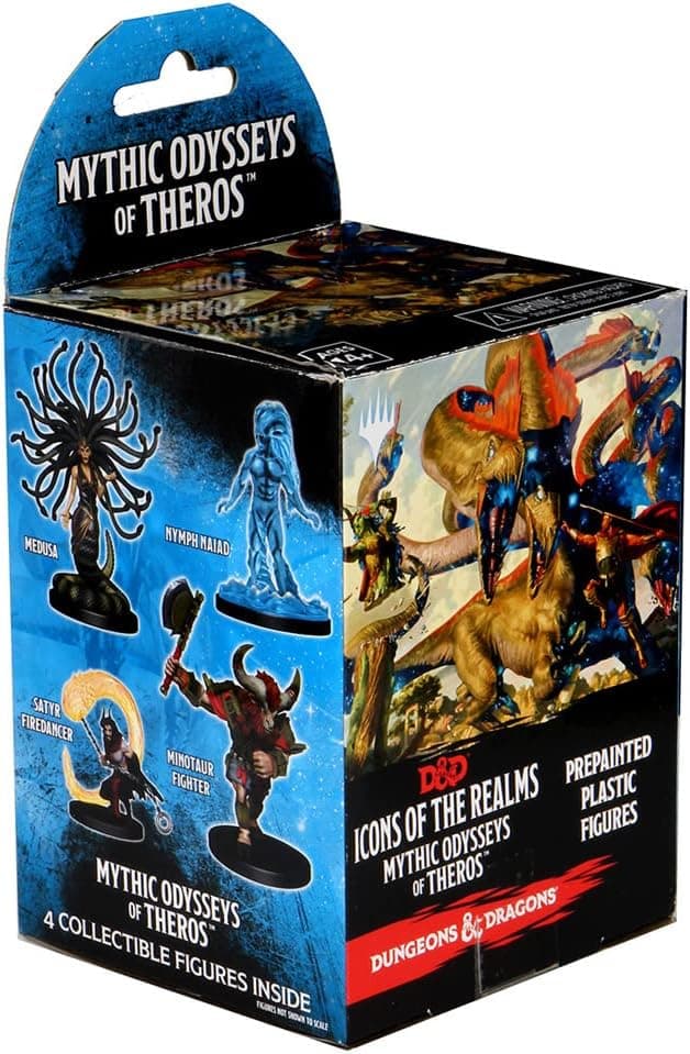 WizKids Dungeons & Dragons Icons of The Realms: Mythic Odysseys of Theros (Booster), 4 Figures