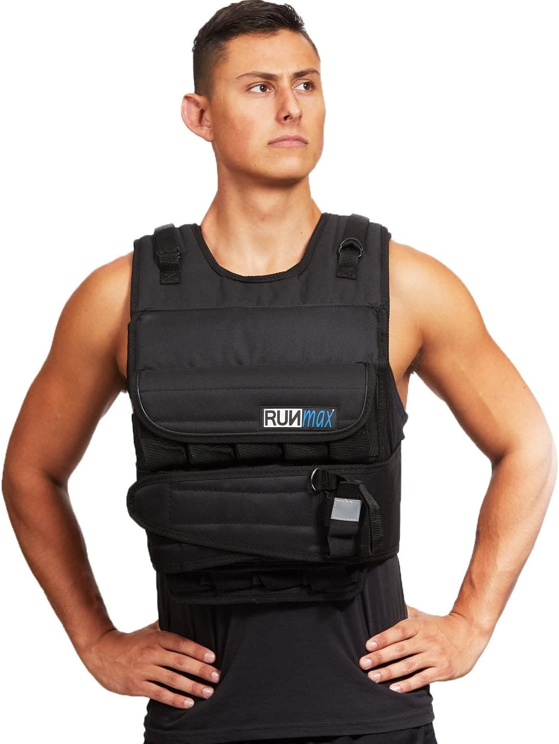 RUNFast 12lbs-140lbs Weighted Vest (With Shoulder Pads, 120lbs)