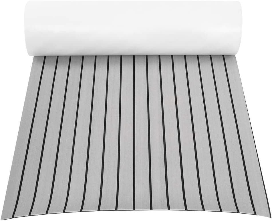Yosoo Health Gear EVA Foam Boat Decking, EVA Teak Decking Pad, EVA Teak Decking Sheet Boat Flooring Fits for Yacht and RV Flooring Sheets (Light Gray)