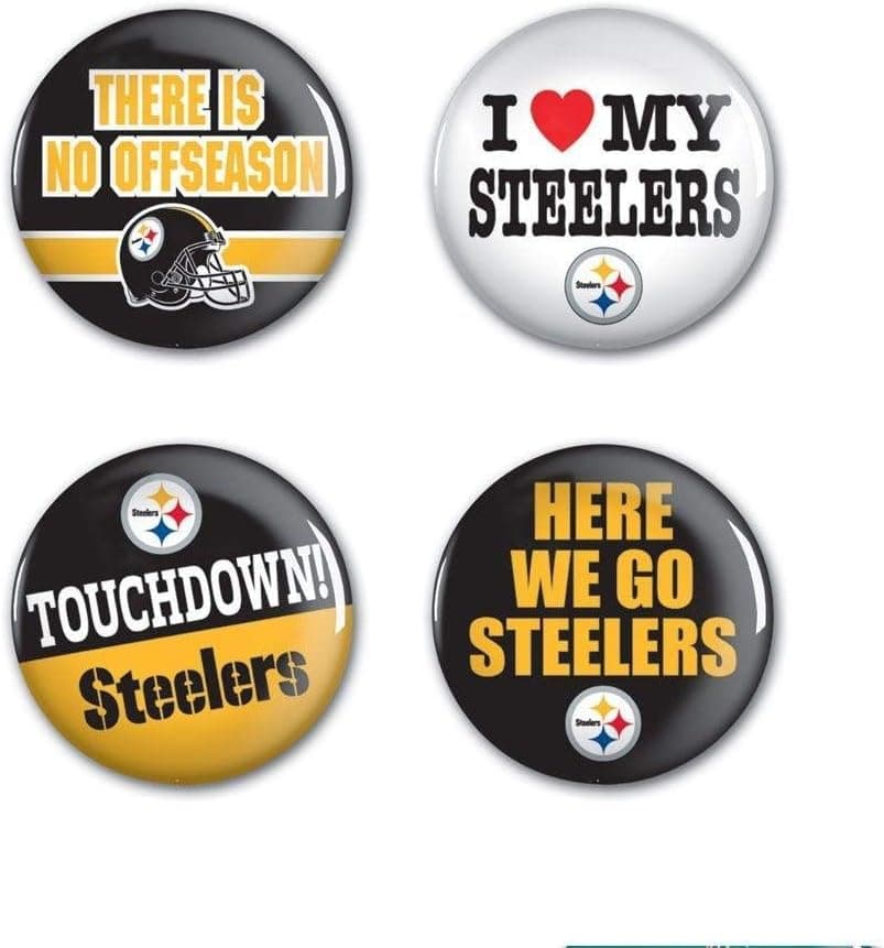 WinCraft NFL Round Button (4 Pack)