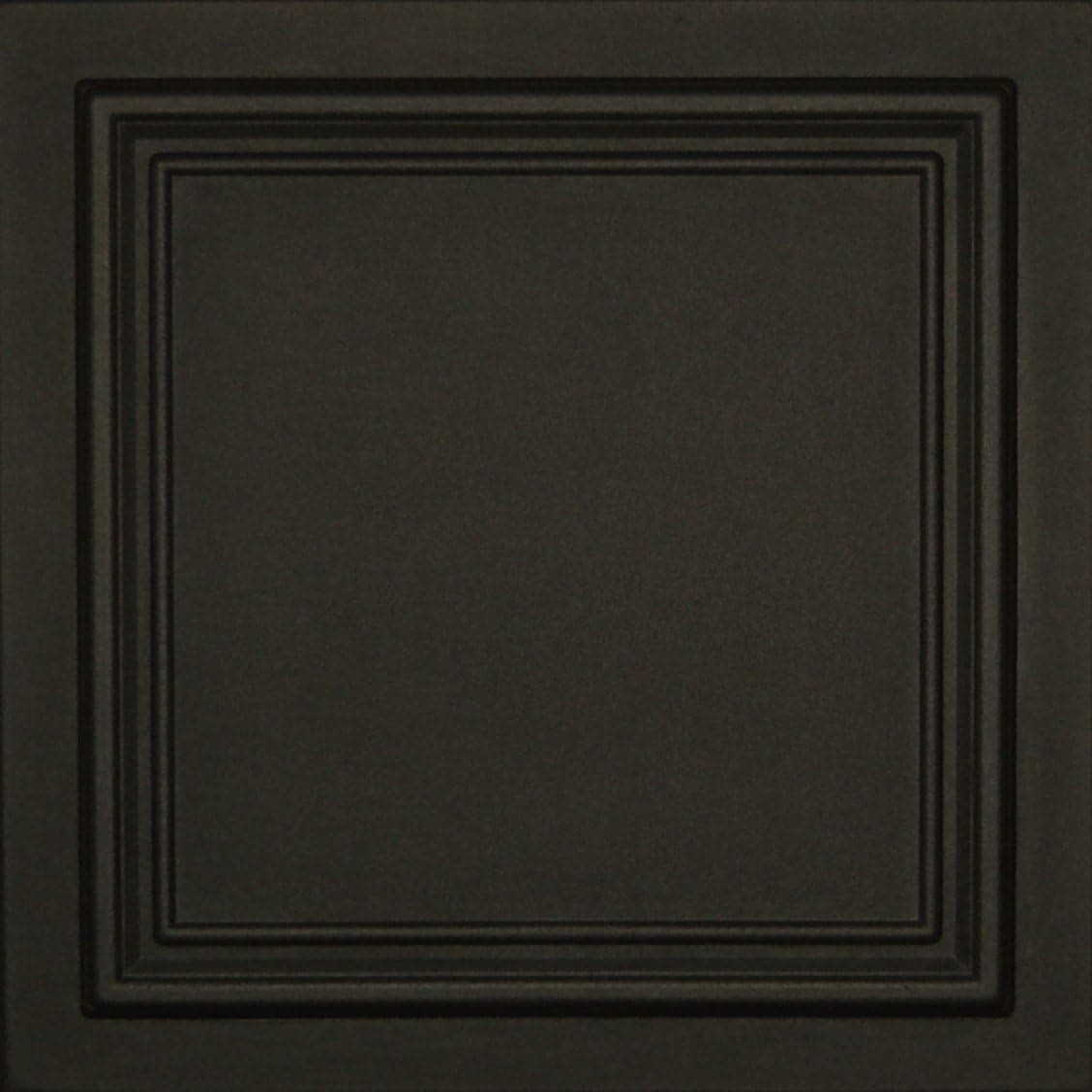 Euro-Deco Ceilings, Inc. R24B Black 20x20 Amazing Styrofoam Tin Look Ceiling Tiles Easy to Glue up on Any Type of Surface
