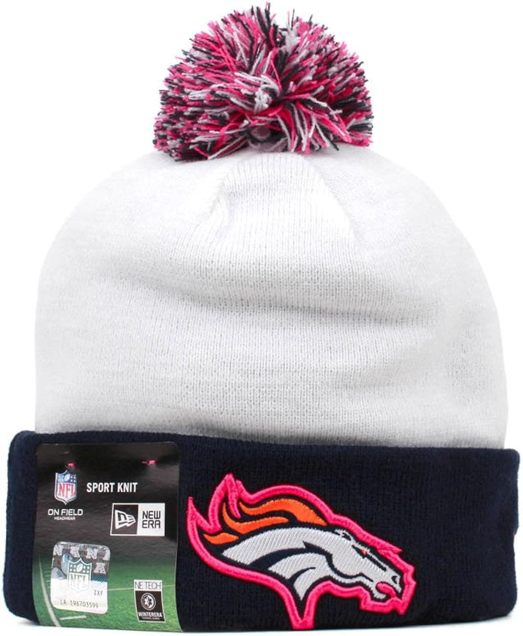 New Era NFL 2014 Breast Cancer Awareness Denver Broncos Beanie, OS