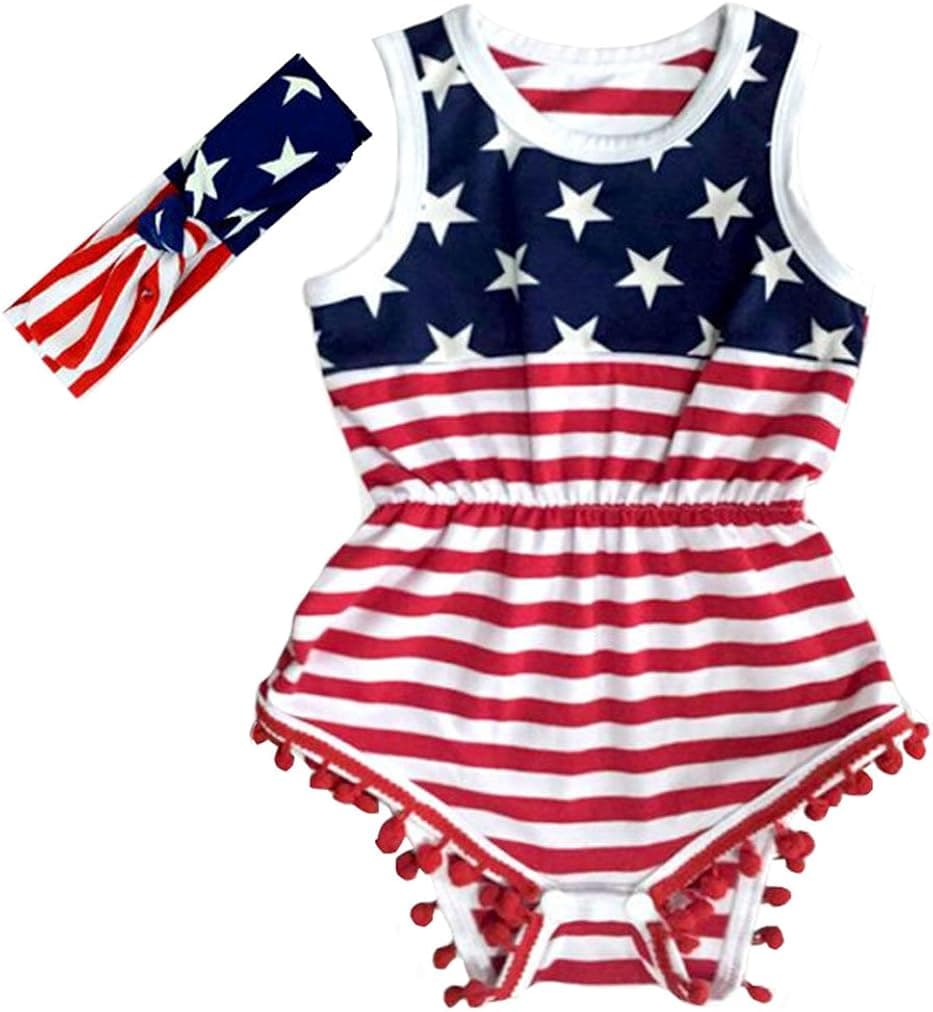 Anbaby Baby Girls Floral Ruffles Romper Long Sleeve & Sleeveless One-Pieces Bodysuit Floral Outfits