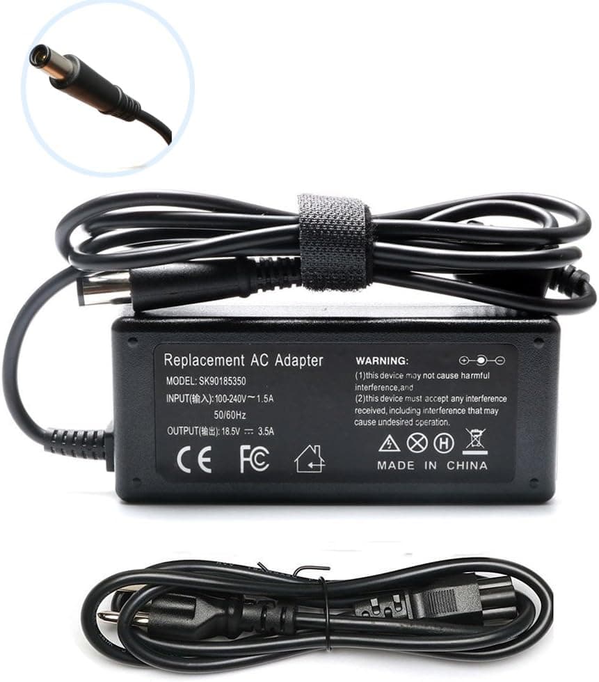 65W AC Adapter Laptop Charger Power Supply for HP Probook 430 440 450 455 640 645 650 655 G1 G2; EliteBook 745 G2, 820 840 850 G1 G2; Elitebook Revolve 810 G1 G2 G3; ZBook 14 15u G2
