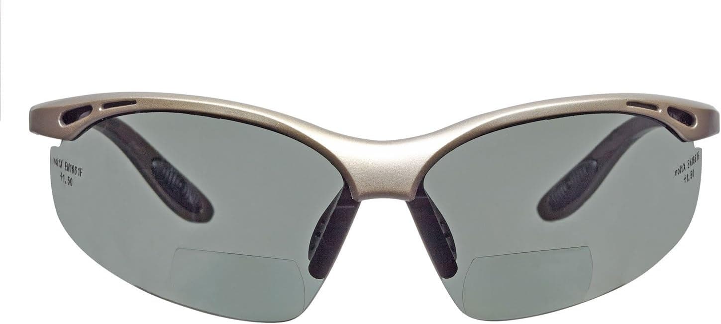 voltX 'CONSTRUCTOR' POLARISED BIFOCAL Reading Safety Glasses (+1.5 Dioptre) ANSI Z87.1+ & CE EN166F certified/Cycling Sports Glasses includes microfibre bag and safety cord + UV400 lens