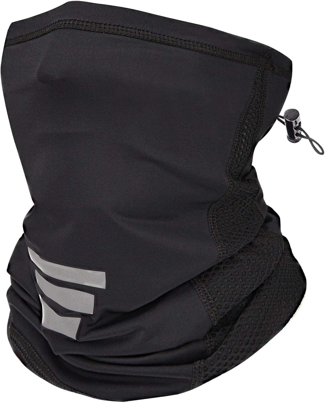 MAYLISACC Multifunctional Drawstring Neck Gaiter Face Covering Mask with Breathable Mesh for Summer Outdoor Sports Dust UV Protection