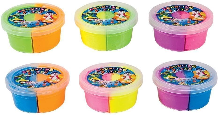 Rhode Island Novelty 2.75" Bouncing Neon Putty | 2 Dozens