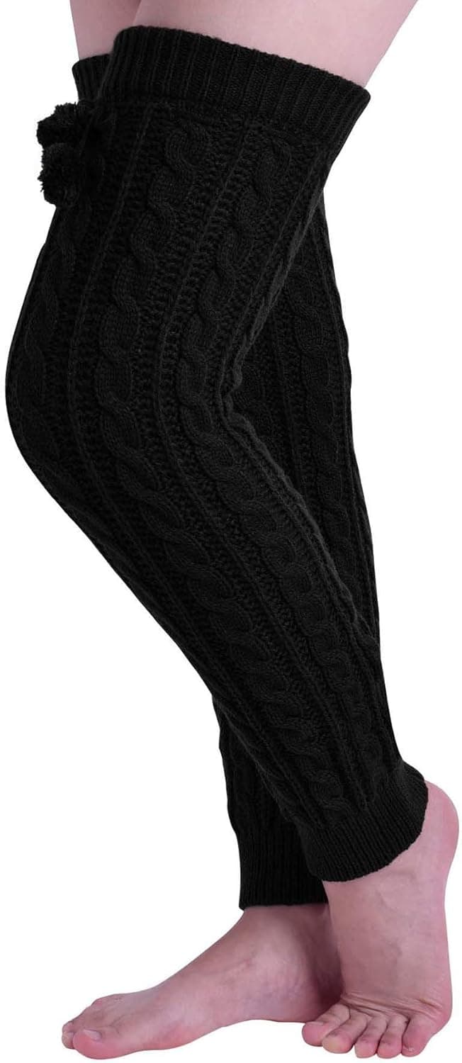Nanxson Womens Knit Leg Warmers Winter Over Knee High Footless Socks