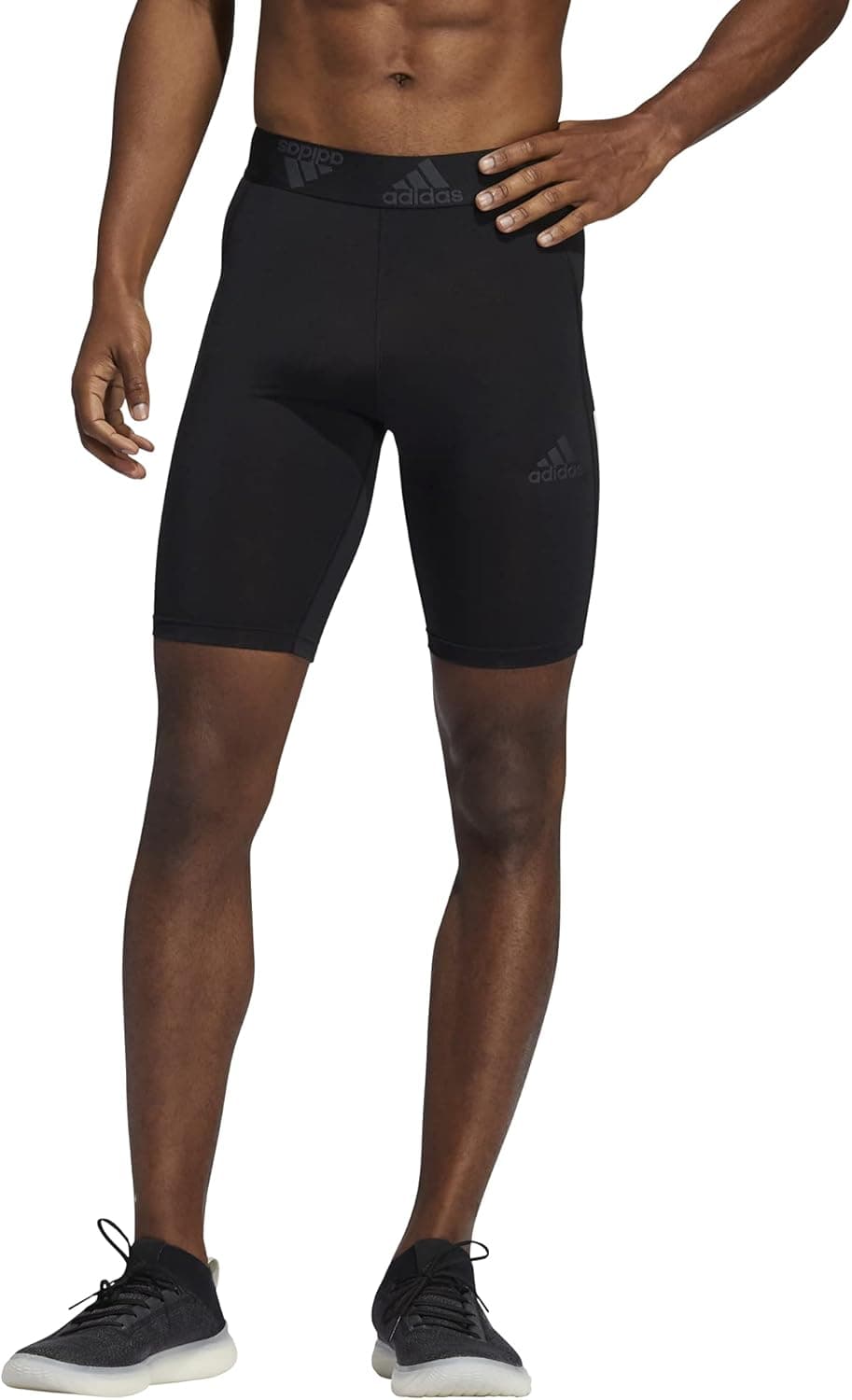 adidas Men's Techfit 3-Stripes Short Tights