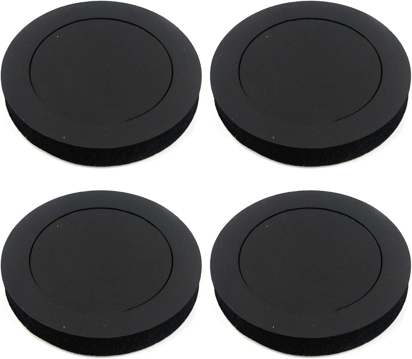 MY MIRONEY 4-Pack Foam Speaker Enhancer System Kit Self Adhesive Fast Foam Rings Bass Blocker Soundproof Sponge Car Horns Sponge Car Stereo Foam Car Audio Speaker Foam(Flat)