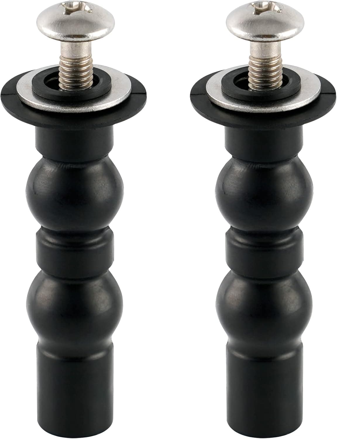 iFealclear Toilet Seats Bolt Screw, Compatible with TOTO Fixings Expanding Rubber Top Fix Extra Long Nuts Screws for Toilet Seat Hinges, Easy to Install, Toilet Seat Replacement Parts Kit, 2pack