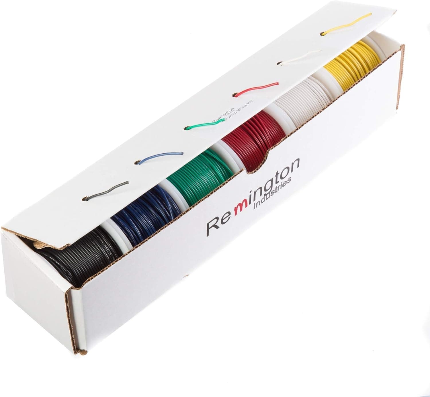 18 AWG Gauge SXL Automotive Stranded Hook Up Wire Kit, 25 ft Length Each, 6 Colors, 0.107" Diameter, 60 Volts