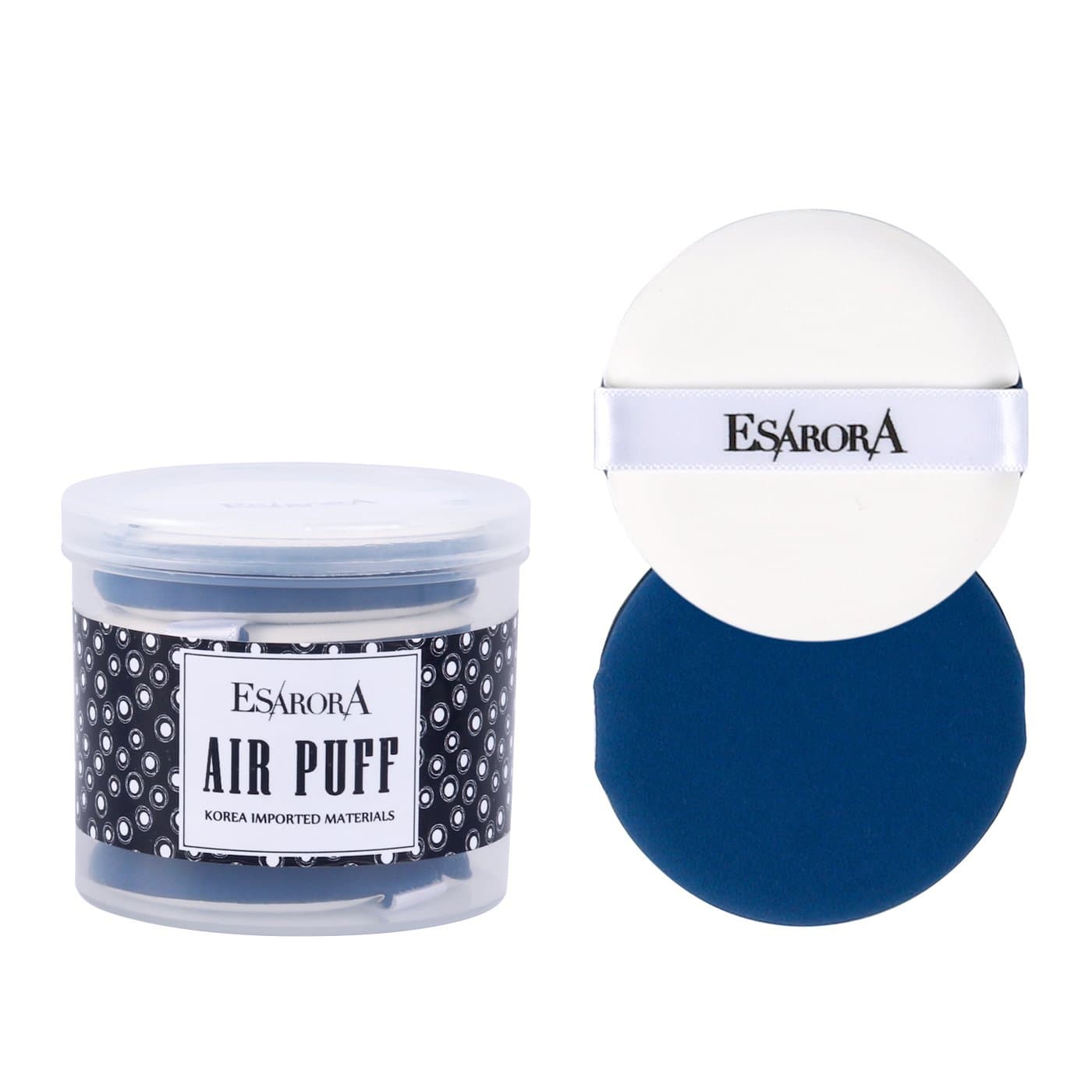 ESARORA 8 Pcs/Set Air Cushion BB Cream Rubycell Makeup Sponge Puff (Blue)